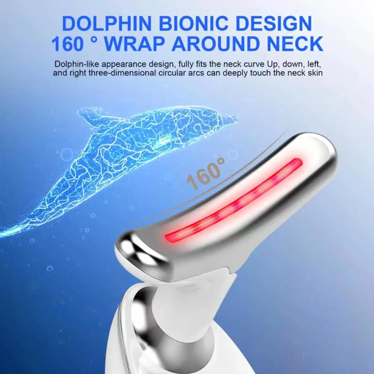 Neck Massager, Facial and Neck Massage Tool, Suitable for Facial, Neck, and Leg Massage, for Women and Men, Facial Beauty Instrument