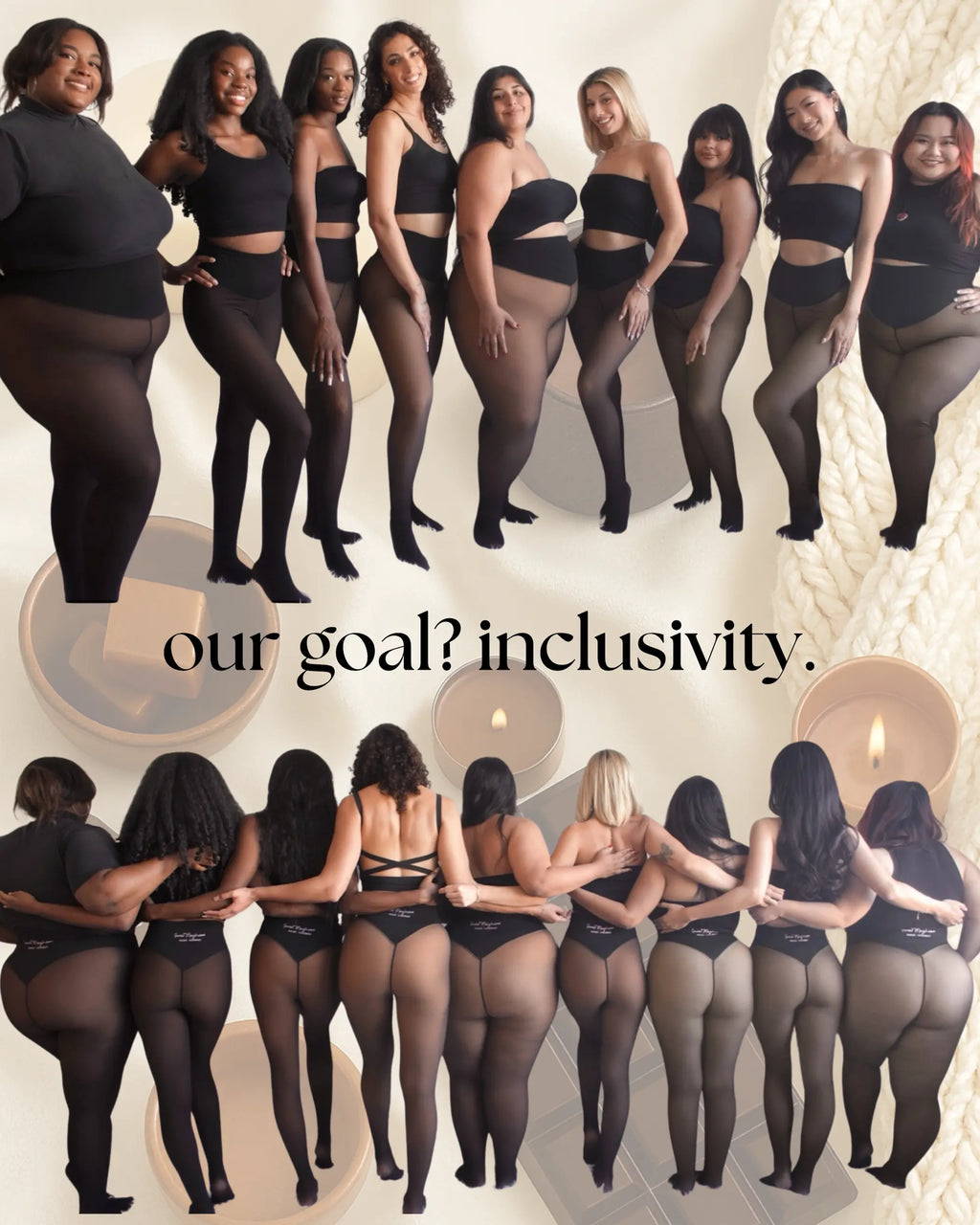 NEW COMPRESSION BAND & ONE SEAM OPTION! the ORIGINAL MAGIC FLEECE LINED LEGGINGS - XXS to 3XL - 4 SHADES - CLOSED FOOT - Fleece Tights Available in plus Size and Light to Brown Fur
