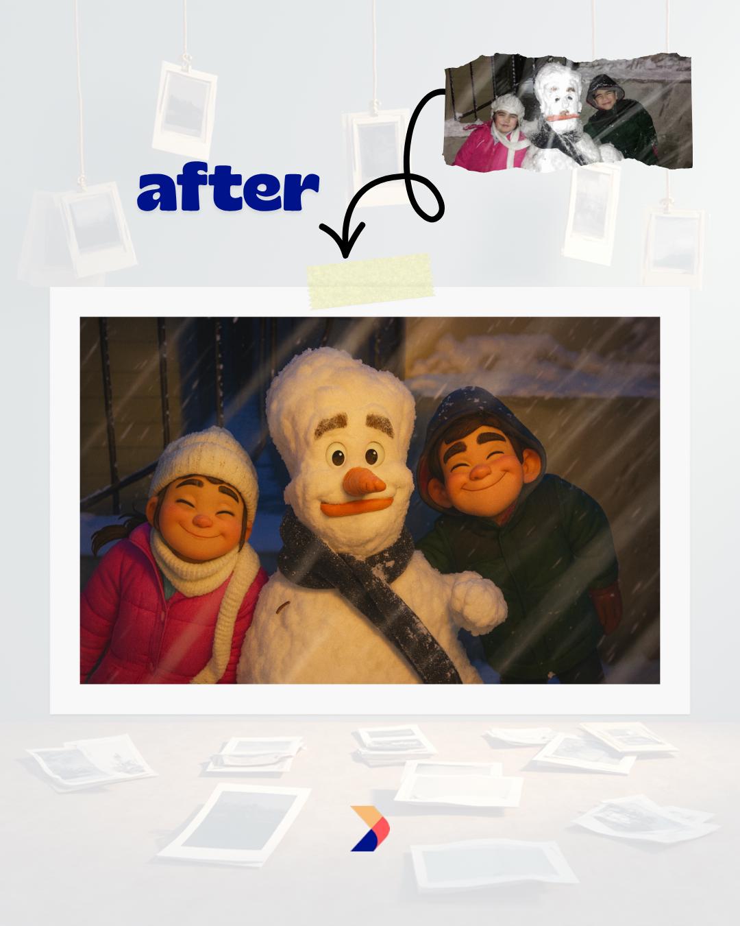Customized Pixar Style Portrait from Photo - Couple, Family, Pet Gift, Animated Style Portraits, Digital 3D Portrait, Digital Pixar Art